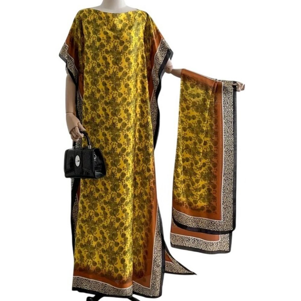 Kaftan Polyester up to 4X Plus Size Abaya Dashiki Middle Eastern Muslim maxi